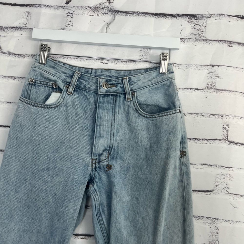 Ksubi Brooklyn Muse Cuffed Straight Jeans Women’s 25 Two-Tone High Rise Denim - Picture 7 of 15